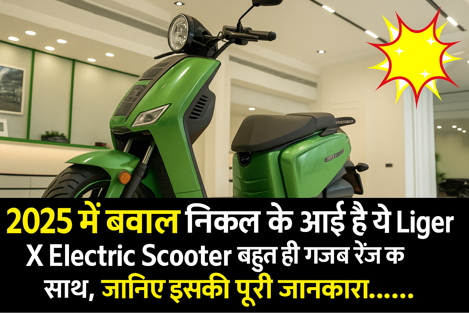 2025 मे बवाल निकल के आई है ये Liger X Electric Scooter बहुत ही गजब रेंज के साथ, जानिए इसकी पूरी जानकारी.....