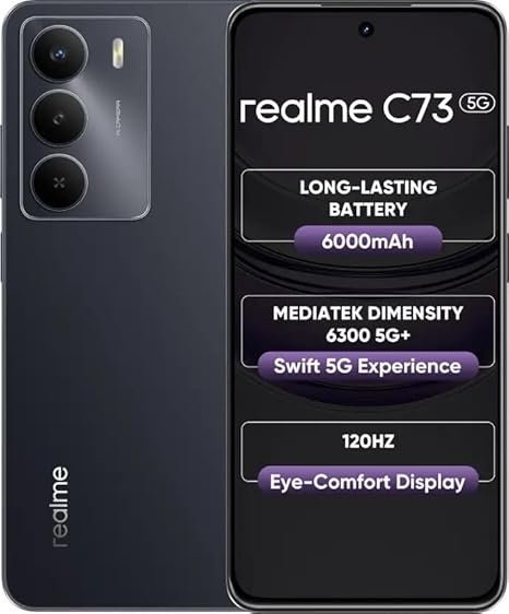 Realme C73 5G Launched: रक्षाबंधन पर बजट में धमाकेदार 5G स्मार्टफोन, 108MP कैमरा और 6000mAh बैटरी के साथ 2 Realme C73 5G